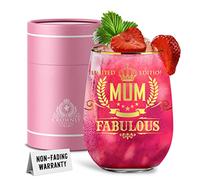 CROWNLY CRYSTAL® Gifts for Mum Personalised Glass Birthday Gift Mothers Day Presents from Daughter or Son Gifts for Mummy Popular Gift for Her