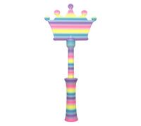 crownn magiic Wand - Telescopic Payment Stick, Contactless Card Extension | Fantasy Prop Retractable Reach Tool, Whimsical Royal Costume Toy with Star Top