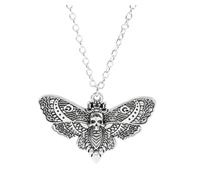 CrownOfRibbons Moth Necklace Pendant, Modern Punk Insect Jewellery