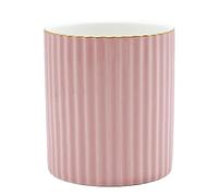 CROWNOS Pen Holder for Desk, Ceramic Pencil Cup Office Desk Organizer, Makeup Brush Holder (Pink)