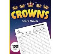 crowns score sheets: 120 Large Score Pads for Scorekeeping | crowns card game score Pads with Size 8.5 x 11 inch