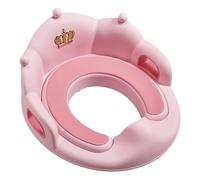 Crowns Shape Toilet Seats with Handles Splash Guard Cushion Potty Seats for Boys Girls Baby Potty Training Toilet Stable for Toddler