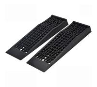 CROWNSHOP 2PCS Car Ramps Plastic Kerb Ramps 3 Ton Heavy Duty RiftRamps for Car Service Home Garage Motorhome Level WheelRamps Black