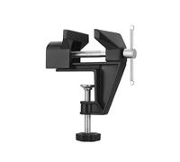 CROWNSHOP Bench Vice 360° Swivel Base Vices forWorkbench Portable Universal Workshop Clamp Adjustable Mini Table Bench Vice Clamp for Workshop Factory (Black)