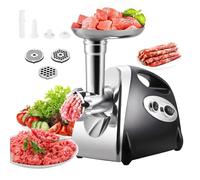 CROWNSHOP Electric Meat 2800W Mincer Grinder Food Grinding Mincing Machine Sausage Maker Stuffer with 7 Attachments Included Grind Variety of Poultry Meat