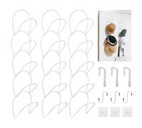 CROWNSHOP Hat Rack Hanger Holder Organiser Closet Hanging Baseball Cap Display Storage Rack for Baseball Caps, Scarves Handbags Towels Ties Space Saving Closet Storage