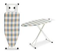 CROWNSHOP Ironing Boards 110X38X64-77CM 6 Adjustable Heights Iron Board