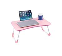 CROWNSHOP Laptop Table, 60 X 40 X 28cm Bed Table, lap table bed desk