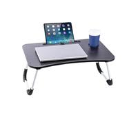 CROWNSHOP Laptop Table, 60 X 40 X 28cm Bed Table, lap table bed desk