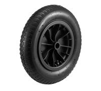CROWNSHOP Pneumatic Wheel 14" (3.50-8) Wheelbarrow Wheel Replacement Heavy Duty Wheels Wheelbarrow Tyre for Garden Trolley Barrow Cart