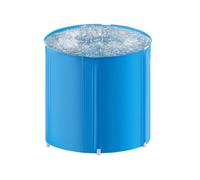 CROWNSHOP Portable Foldable bathtubs for Adults Freestanding Soaking Installation-Free Hot Bath Ice Bath Adult SPA for Student Home Camping (Blue)