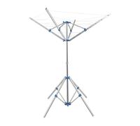 CROWNSHOP Rotary Washing Line 4 Arms 15M Metres of Clothes Line 142x142x160cm Washing Line Airers Clothes Airer Outdoor Portable Foldable Freestanding for Indoor Outdoor Dryer Caravan