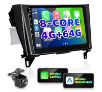 Crownyu - Android Radio Update for Rogue X-Trail 2014-2018 Compatible with Carplay Wireless Android Auto Car Stereo Navigation Bluetooth 8 Core GPS Touch Screen 4GB RAM 64GB