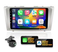 Crownyu For Camry 2007-2011 radio, compatible with Carplay Wirelessly Android Car Upgrade Android Car Stereo Bluetooth Navigation Touch Screen GPS FM Multimedia Player Unit