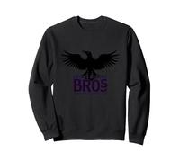 Crows Before Bros Dark Wing Duck Energy Sweatshirt, Adult Unisex, Black, XL