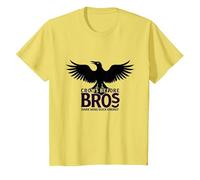 Crows Before Bros Dark Wing Duck Energy T-Shirt, Kids, Lemon, 3 Years