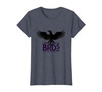 Crows Before Bros Dark Wing Duck Energy T-Shirt, Women, Heather Blue, 3XL