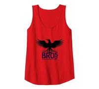 Crows Before Bros Dark Wing Duck Energy Tank Top, Women, Red, XXL