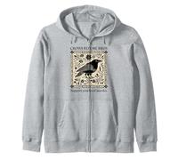 CROWS BEFORE BROS - Funny Support Your Local Murder Crow Pun Zip Hoodie