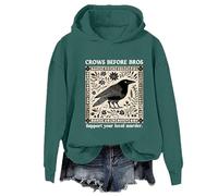 Crows Before Bros Hoodie, Crows Before Bros Sweatshirt, Crows Before Bros Support Your Local Murder Pullover Hoodie Green