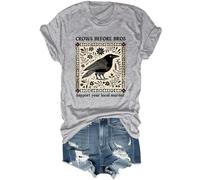 Crows Before Bros Shirt, Support Your Local Murder Crows Before Bros T-Shirt, Unisex Grey