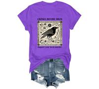 Crows Before Bros Shirt, Support Your Local Murder Crows Before Bros T-Shirt, Unisex Purple