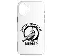 Crows Before Bros Support Your Local Murder Case for iPhone 16 Plus