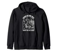 Crows Before Bros - Support Your Local Murder Crow Design Zip Hoodie