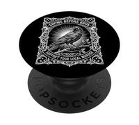 Crows Before Bros Support Your Local Murder Crow PopSockets Adhesive PopGrip