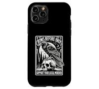 Crows Before Bros Support Your Local Murder Halloween Case for iPhone 11 Pro