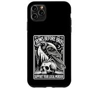 Crows Before Bros Support Your Local Murder Halloween Case for iPhone 11 Pro Max
