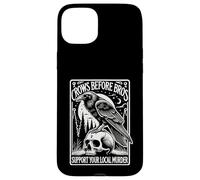 Crows Before Bros Support Your Local Murder Halloween Case for iPhone 15 Plus