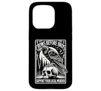 Crows Before Bros Support Your Local Murder Halloween Case for iPhone 15 Pro