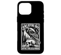 Crows Before Bros Support Your Local Murder Halloween Case for iPhone 16 Pro Max