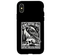 Crows Before Bros Support Your Local Murder Halloween Case for iPhone X/XS
