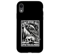 Crows Before Bros Support Your Local Murder Halloween Case for iPhone XR