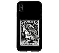 Crows Before Bros Support Your Local Murder Halloween Case for iPhone XS Max