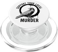 Crows Before Bros Support Your Local Murder PopSockets PopGrip for MagSafe