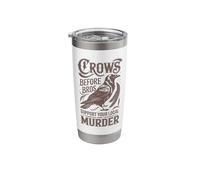 Crows Before Bros Support Your Local Murder Stainless Steel Insulated Tumbler