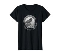 Crows Before Bros Support Your Local Murder Value Graphic T-Shirt, Women, Black, S
