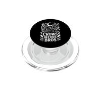 Crows Before Bros Witchy Crow Moon Crystal Quote PopSockets PopGrip for MagSafe