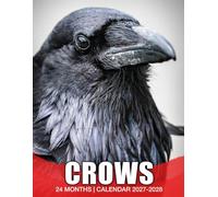 Crows Calendar 2027 - 2028: 24 Month Planner Jan 2027 to Dec 2028 with US Holidays Large Monthly Planner for Home Office School and Family