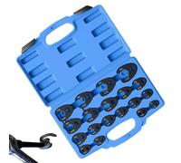 Crows Feet Wrench Set U Shaped Metric Open End Flare Nut Spanner Kit