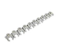 Crow's Foot Spanner Set 10pc 3/8"Sq Drive - Metric - Sealey AK598 New