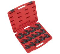 Sealey AK59831 Crow's Foot Spanner Set 14Pc 1/2"sq Drive Metric, Multi