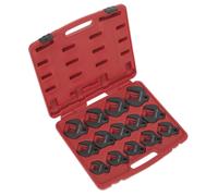 Crow's Foot Spanner Set 14pc 1/2"Sq Drive Metric - Sealey AK59831 New
