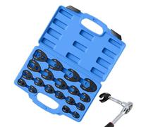 Crows Foot Wrench Set Metric U Shaped Ratcheting Flare Nut Spanner Kit