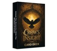 Crow's Insight Oracle Card Deck, 50 Cards for Personal Reflection and Growth, English, 12x8cm, Tarot