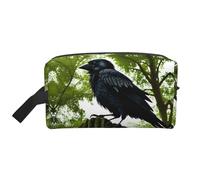 Crows on The Tree Portable Large-Capacity Double-Sided Printed Travel Toiletry Storage Bag, a Must-Have for Travel.