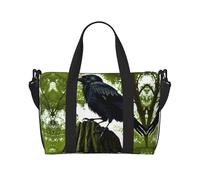 Crows on the tree Printed Tote Gym Bag Crossbody Weekend Travel Bag Suitable For Business Trips